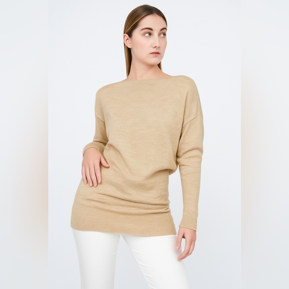 PURE ALPACA Rubi Guinda Women’s Camel/beige Sweater Size M